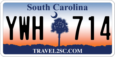 SC license plate YWH714