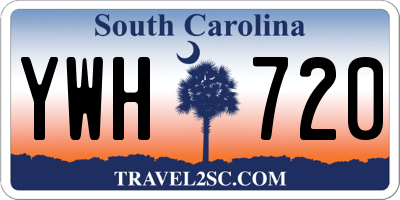 SC license plate YWH720