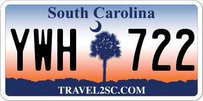 SC license plate YWH722
