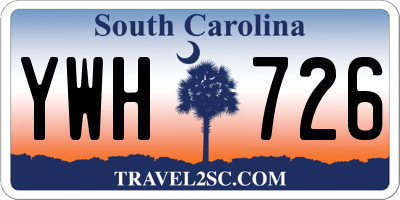 SC license plate YWH726