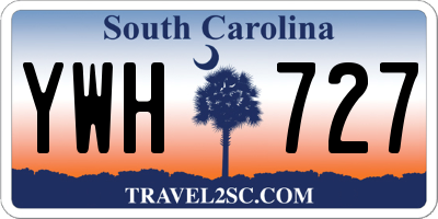 SC license plate YWH727
