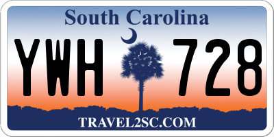 SC license plate YWH728