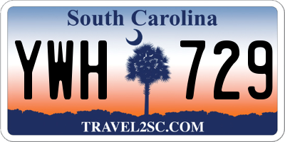 SC license plate YWH729