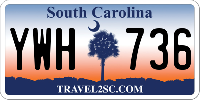 SC license plate YWH736