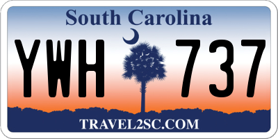 SC license plate YWH737