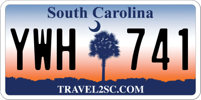 SC license plate YWH741