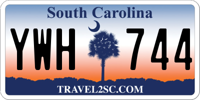 SC license plate YWH744