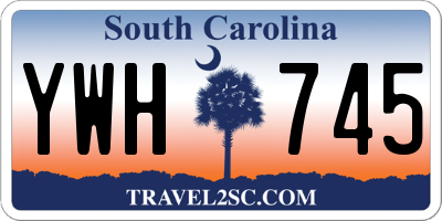 SC license plate YWH745
