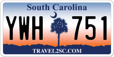 SC license plate YWH751