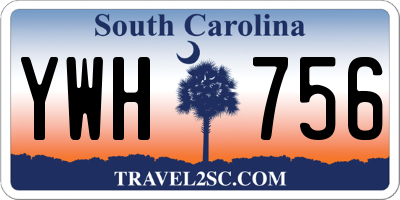 SC license plate YWH756