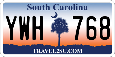 SC license plate YWH768