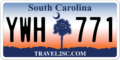 SC license plate YWH771