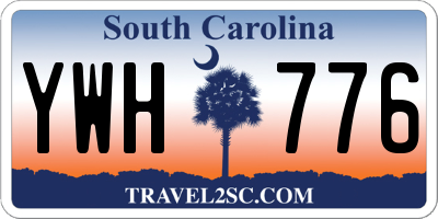 SC license plate YWH776