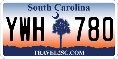 SC license plate YWH780