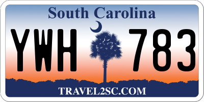 SC license plate YWH783