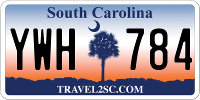 SC license plate YWH784