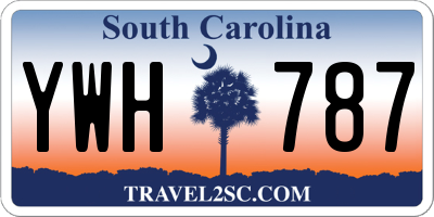 SC license plate YWH787