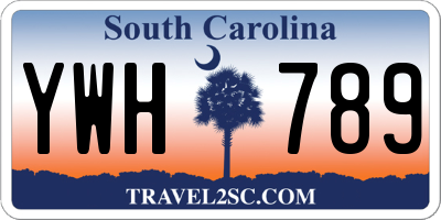 SC license plate YWH789