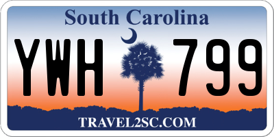 SC license plate YWH799