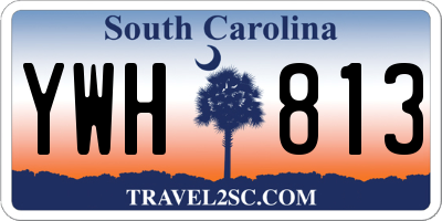 SC license plate YWH813
