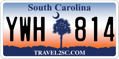 SC license plate YWH814