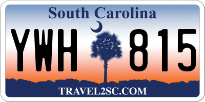 SC license plate YWH815