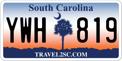 SC license plate YWH819