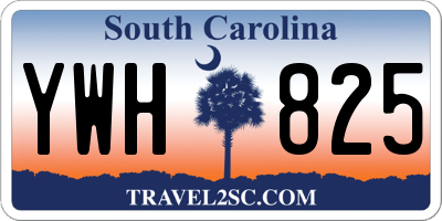 SC license plate YWH825