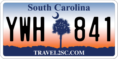 SC license plate YWH841