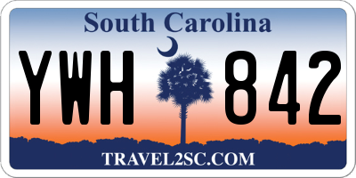 SC license plate YWH842