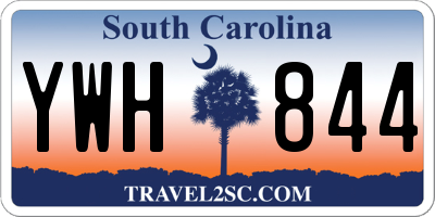 SC license plate YWH844