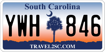 SC license plate YWH846