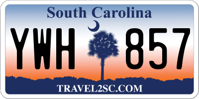 SC license plate YWH857