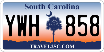 SC license plate YWH858