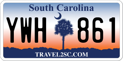SC license plate YWH861