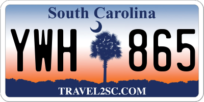 SC license plate YWH865