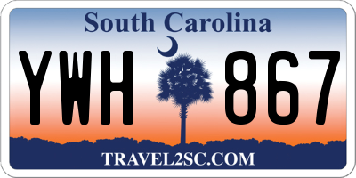 SC license plate YWH867