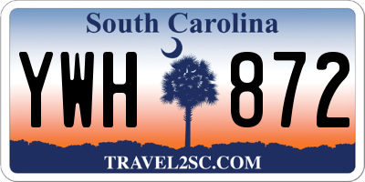 SC license plate YWH872