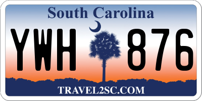 SC license plate YWH876