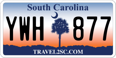SC license plate YWH877