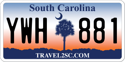 SC license plate YWH881
