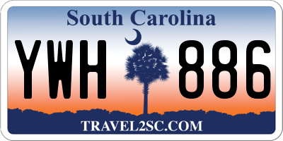 SC license plate YWH886