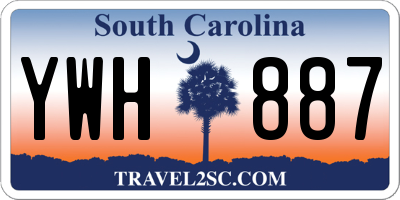SC license plate YWH887