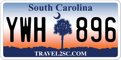 SC license plate YWH896