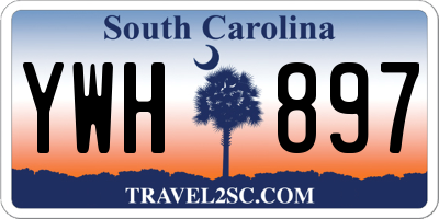 SC license plate YWH897