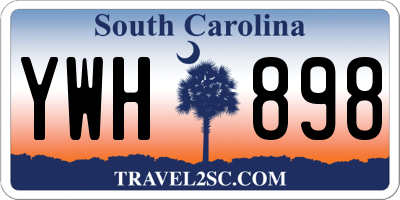 SC license plate YWH898
