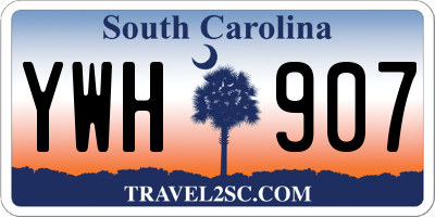 SC license plate YWH907