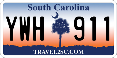 SC license plate YWH911