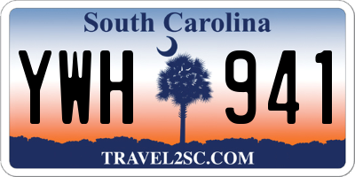 SC license plate YWH941