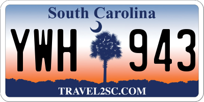 SC license plate YWH943